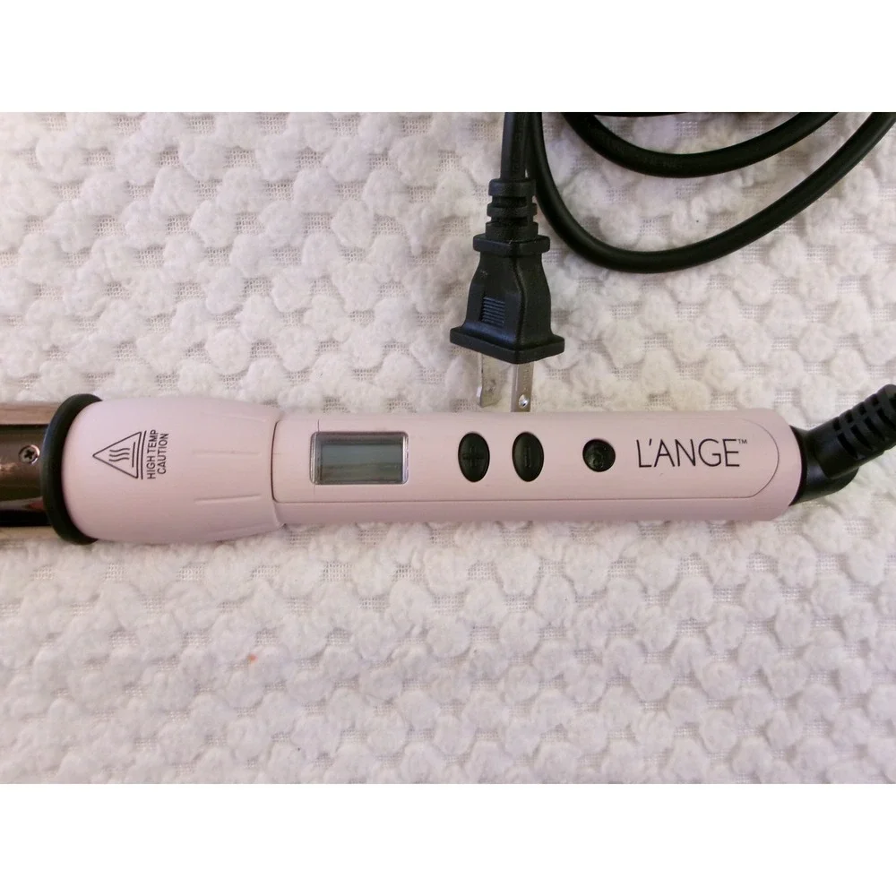 L'ange Ondulé Rose Gold Titanium Curling Wand 32mm Blush Pink‎ HT212